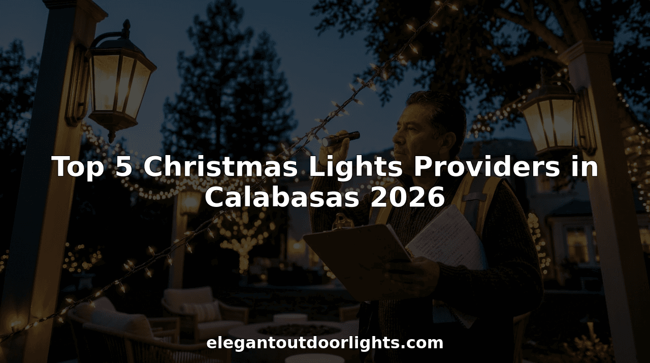 Top 5 Christmas Lights Providers in Calabasas 2026